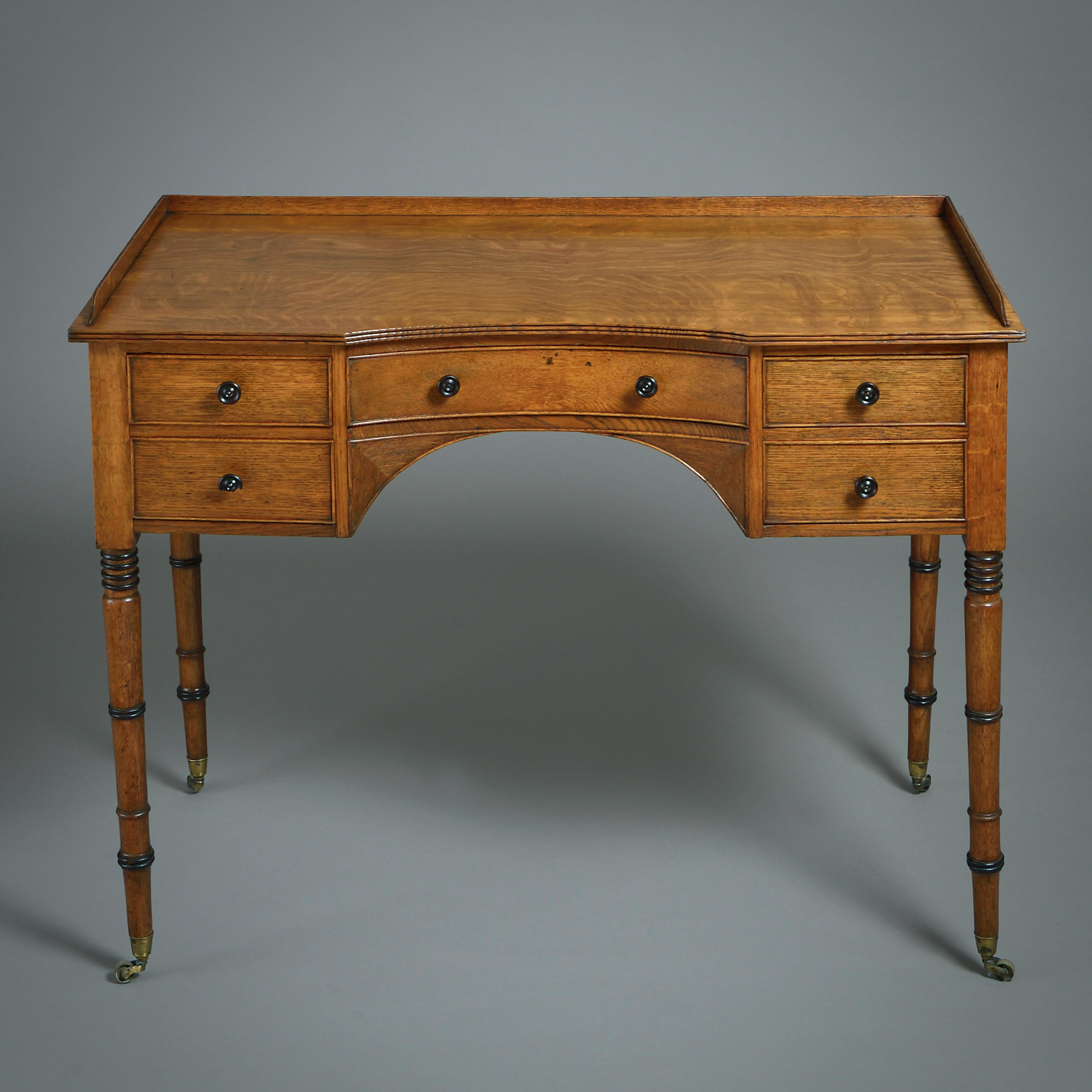 Regency Golden Oak Dressing Table 1