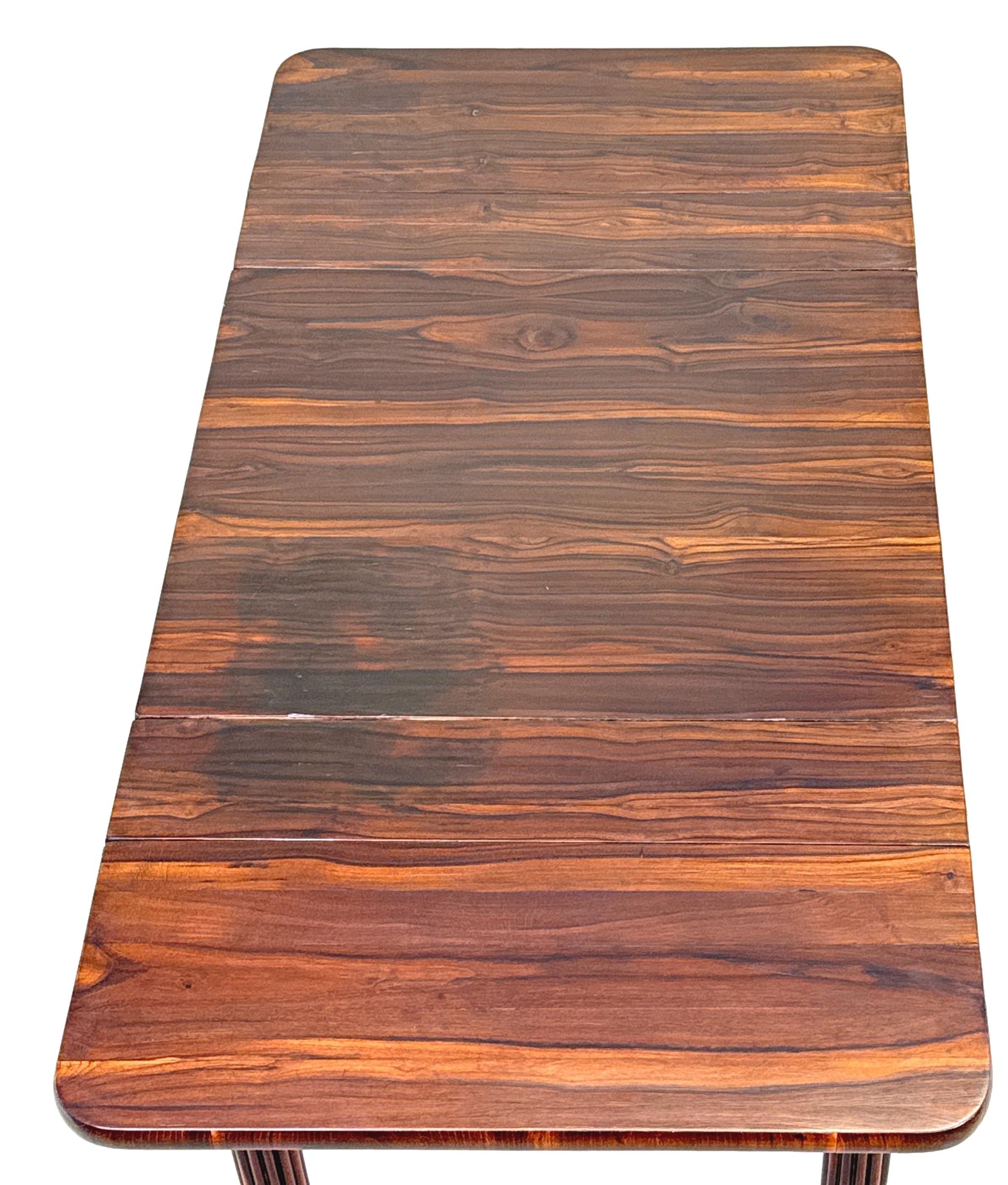 Regency Goncalo Alves Backgammon & Chess Table For Sale 4