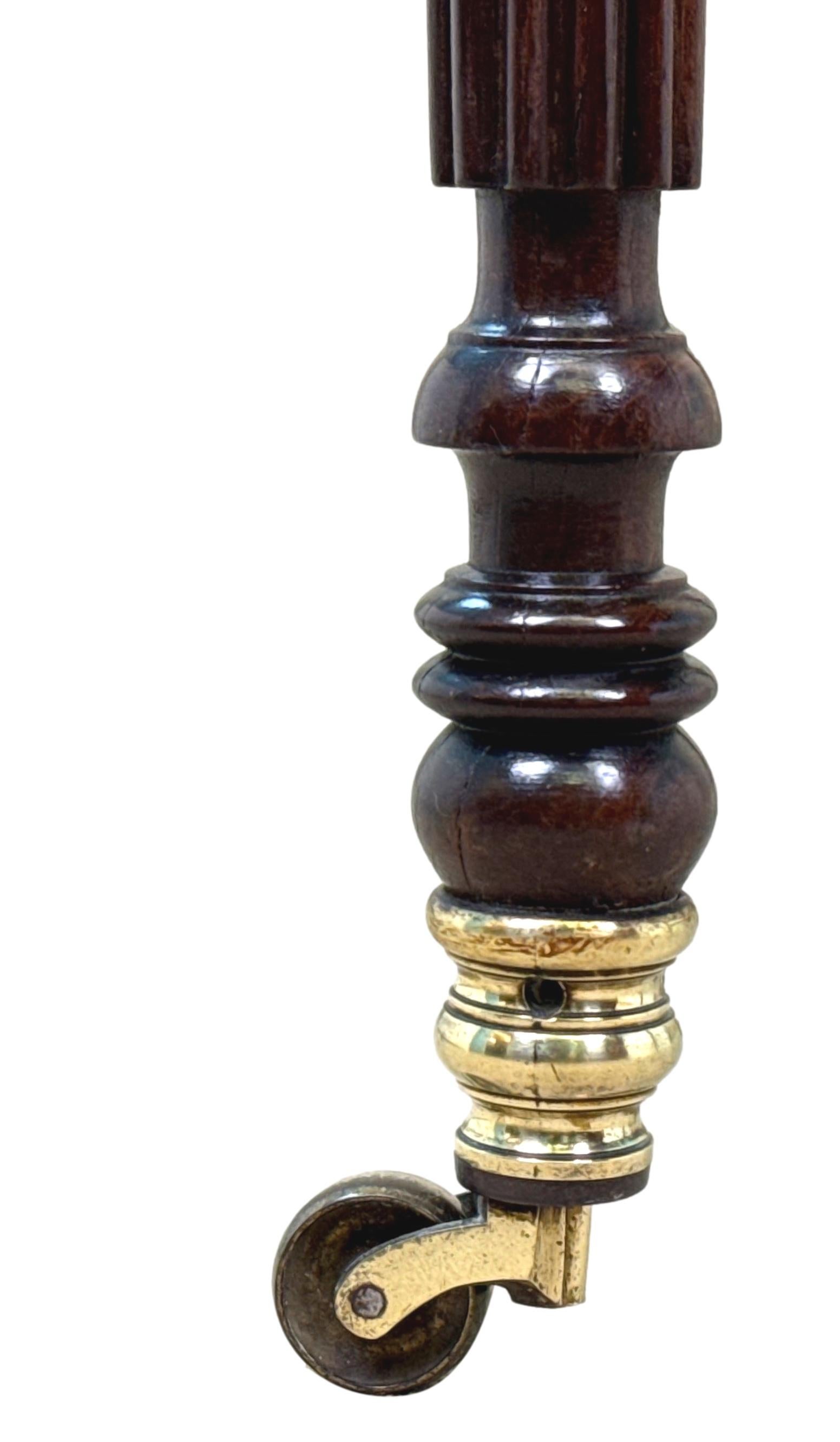 19th Century Regency Goncalo Alves Backgammon & Chess Table For Sale