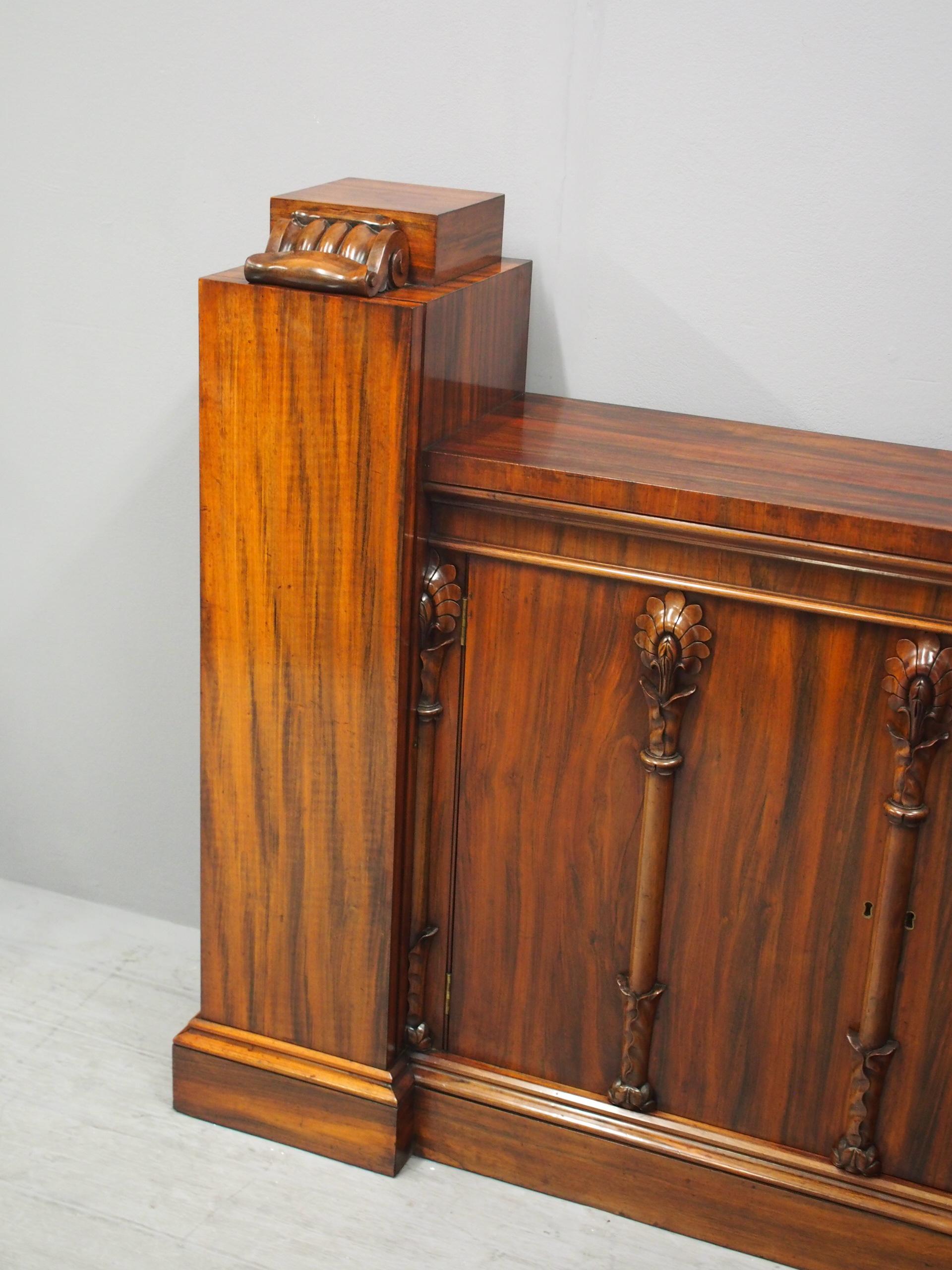 Wood Regency Goncalo Alves Cabinet For Sale