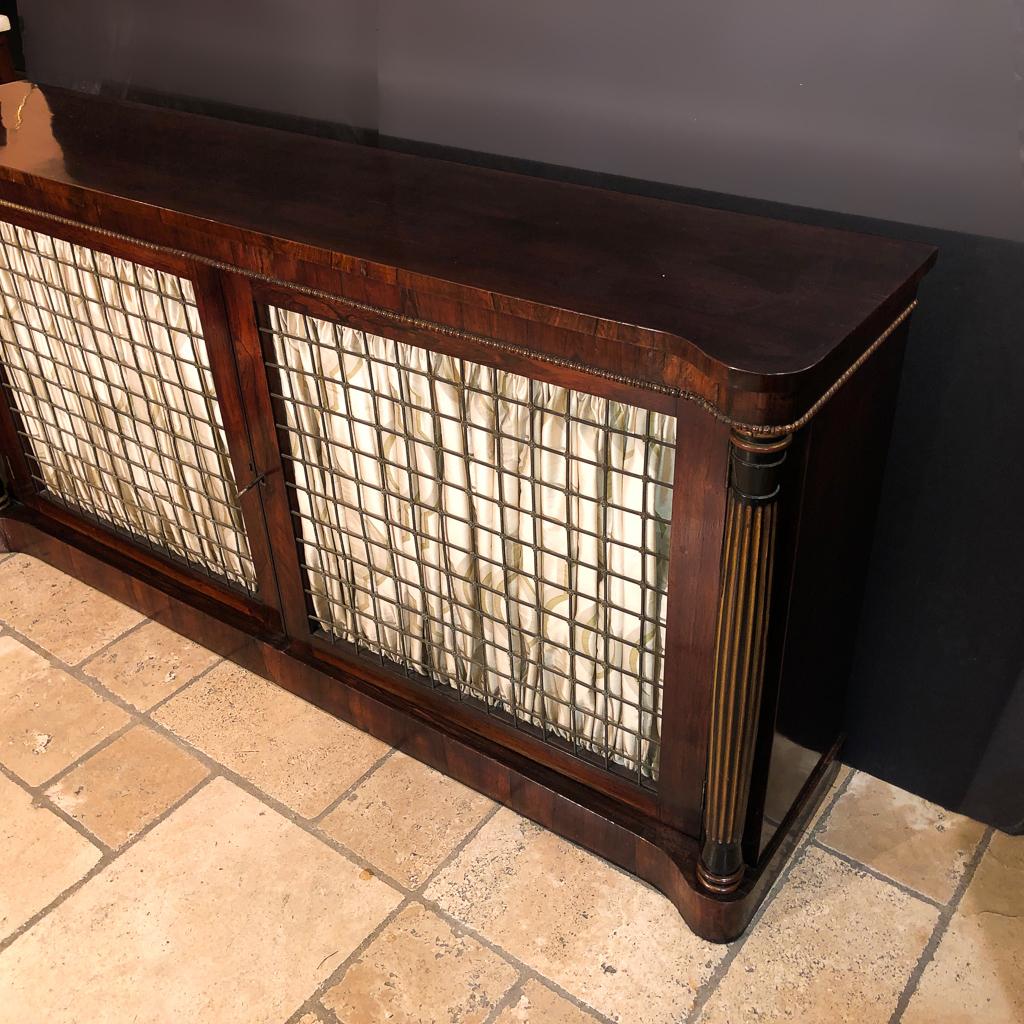 English Regency Grill Door Credenza