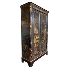 Regency Hand-Painted Gilt Chinoiserie Cabinet