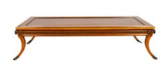 Regency Inspired Mahogany and Ebonized Coffee Table by Frederick Victoria