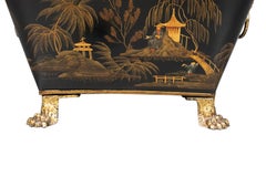 Regency Japanned Tole Coal Bin
