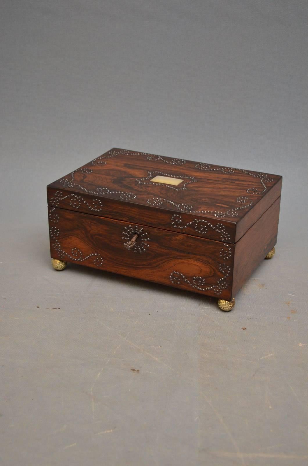English Regency Jewelry Box