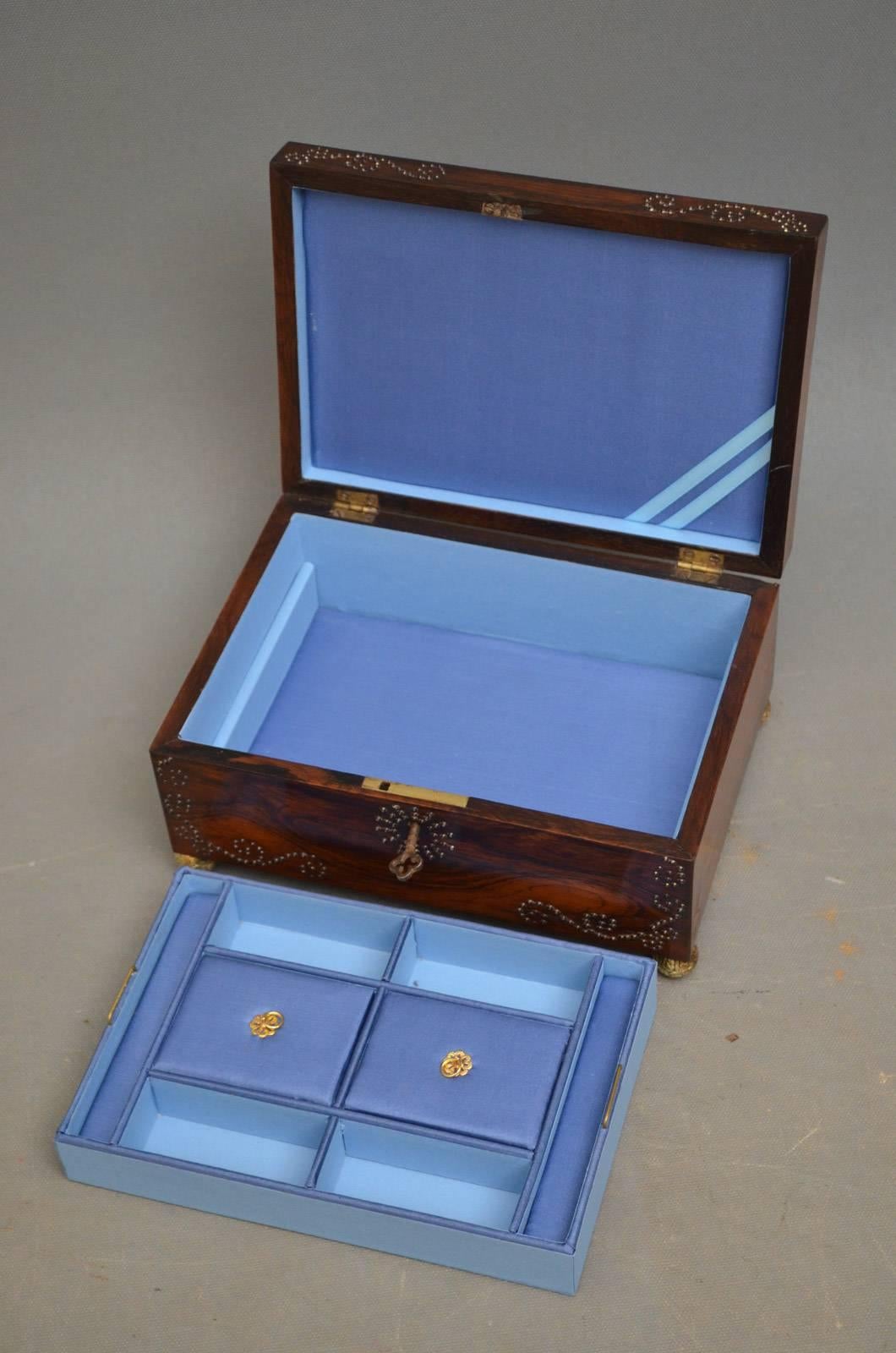 Early 19th Century Regency Jewelry Box