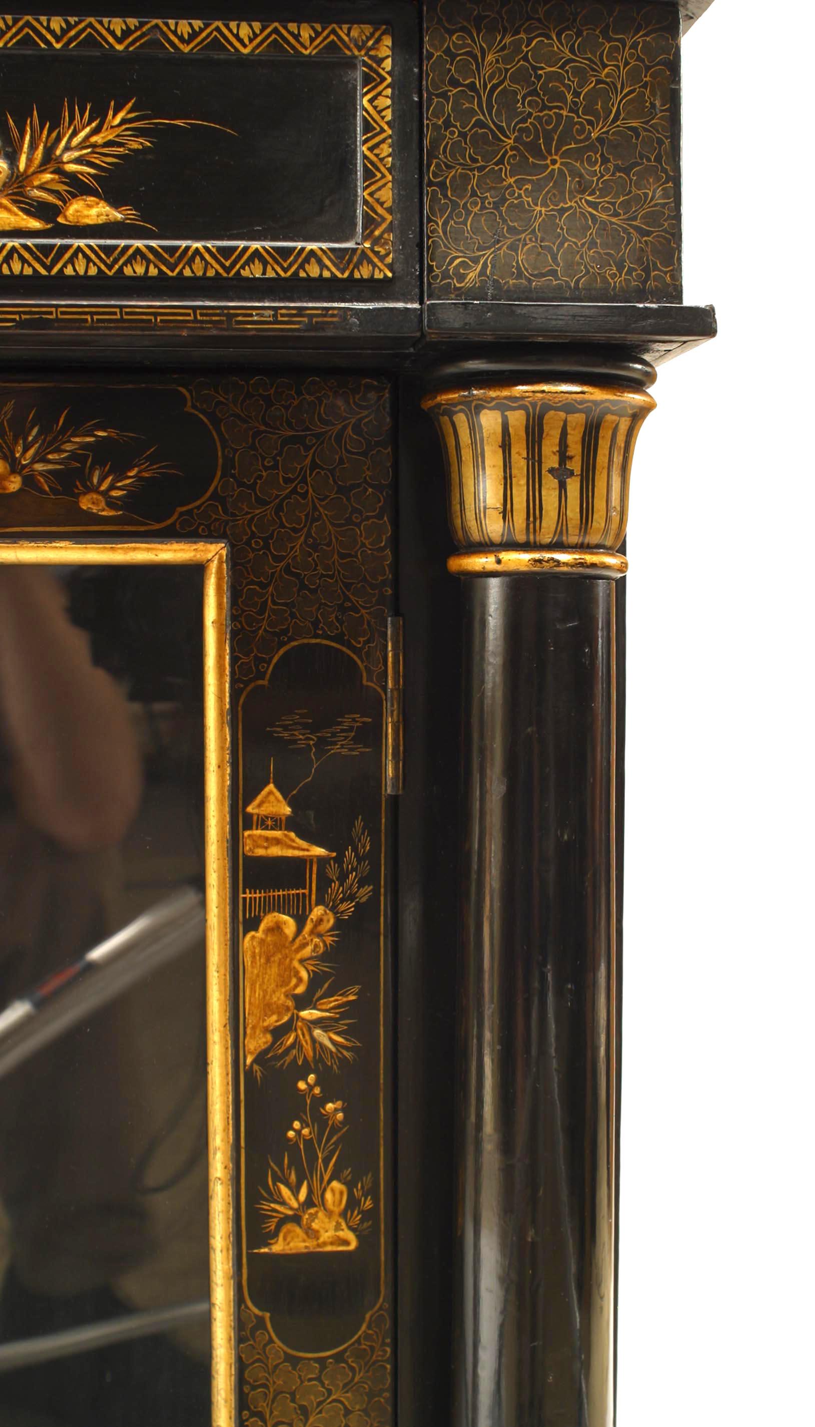Regency Lacquered Chinoiserie Sideboard For Sale 1