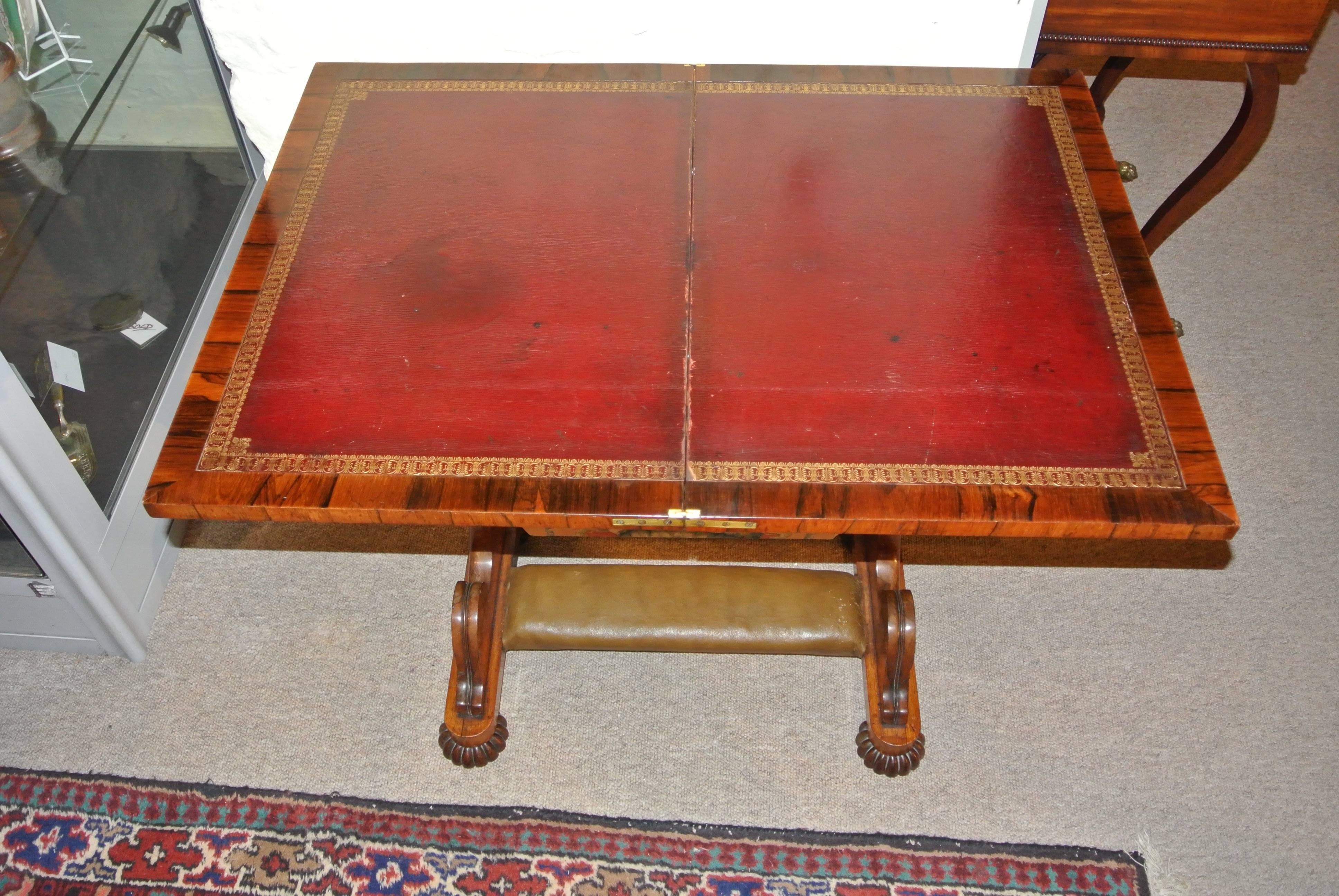 Early 19th Century Regency Lamp Table Sewing Box