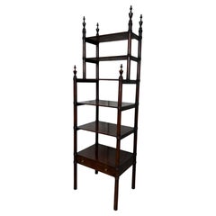 Regency Large Mahogany Whatnot