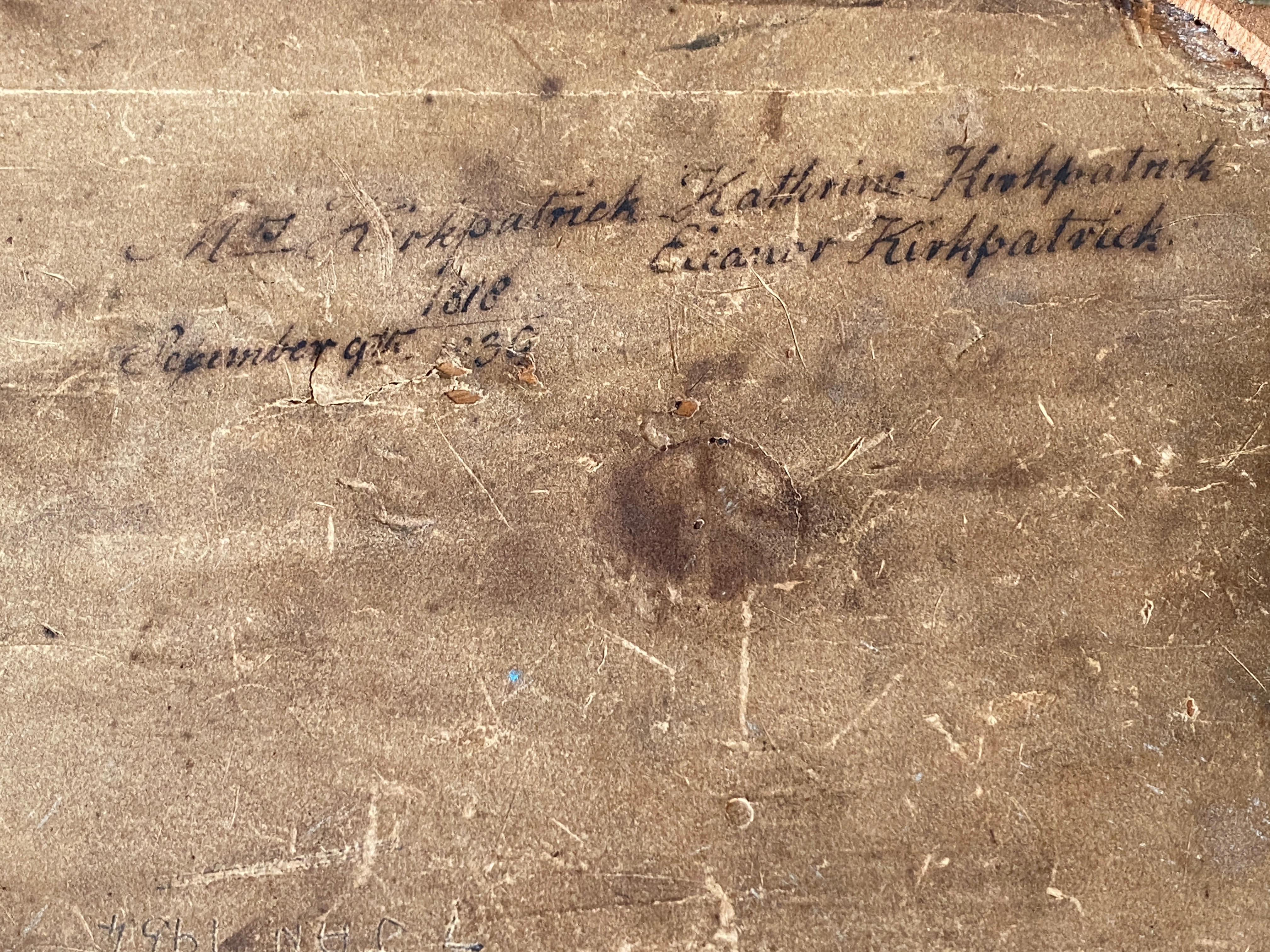 Regency Leder gebundene Schreibschräge Nähen Schmuckkästchen Graviert 
