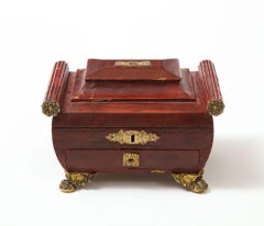 Boîte en cuir Regency