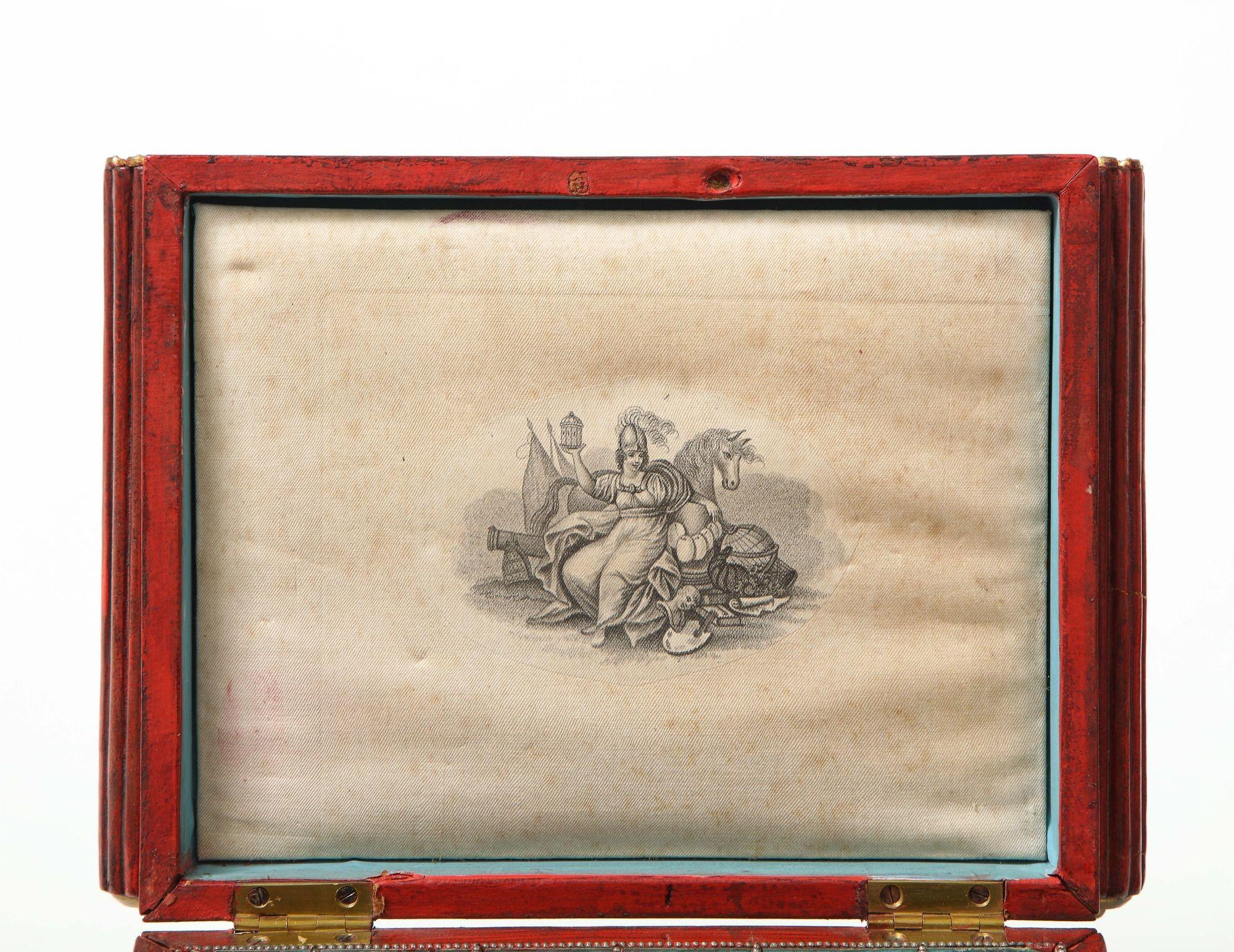 Début du XIXe siècle Boîte en cuir Regency en vente
