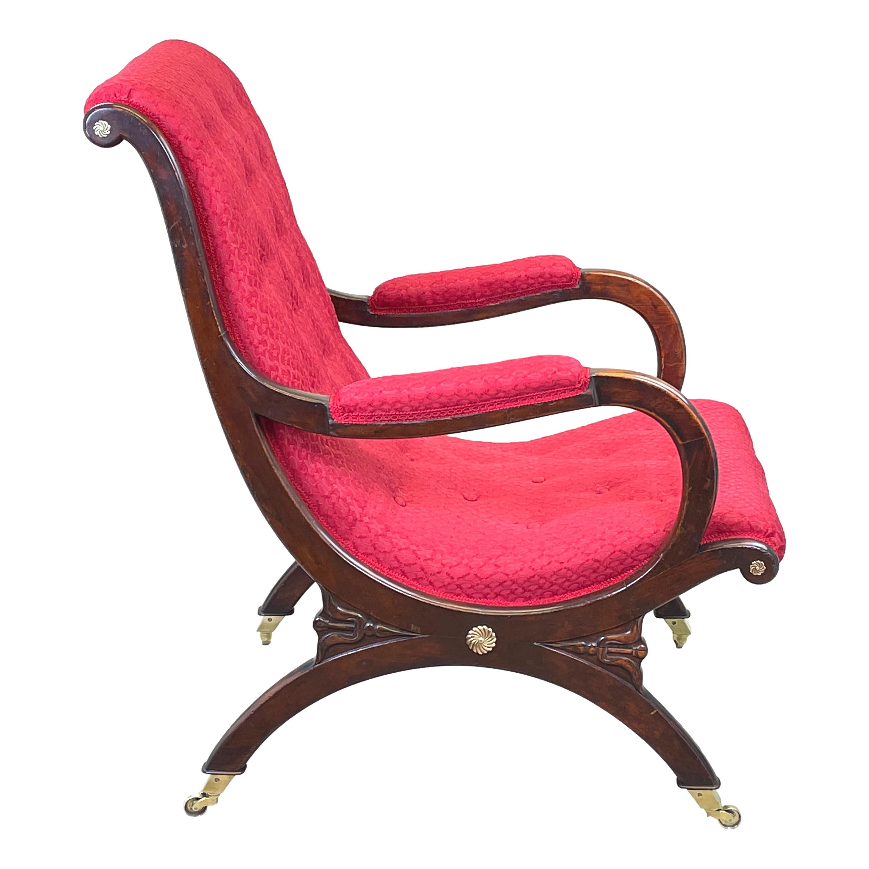 Regency Library Armchair For Sale 1