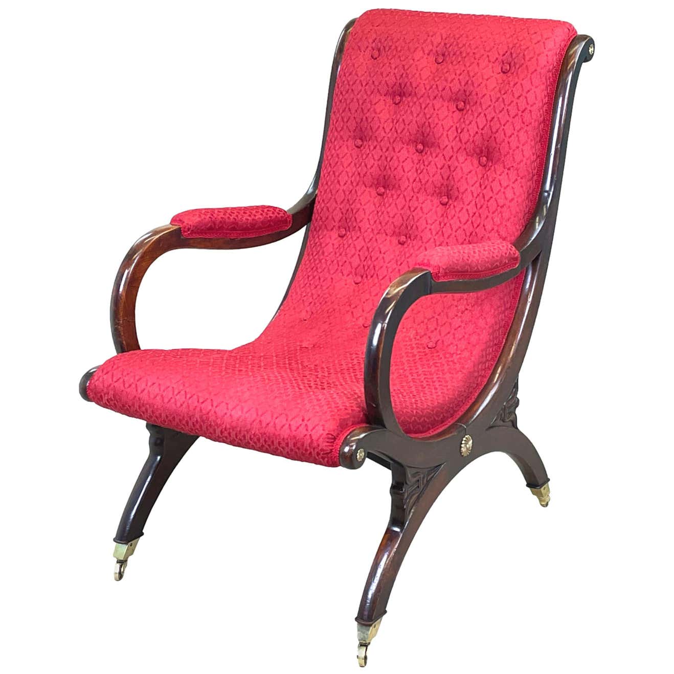 Regency Library Armchair For Sale at 1stDibs