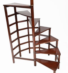 Regency Library Ladder English Mahogany Book Study Furniture