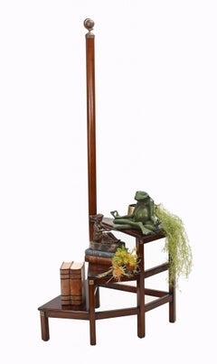 Regency Library Steps Mahagoni-Spiralbuchregal