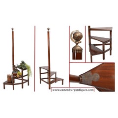 Regency Library Steps Mahogany Spiral Bookcase