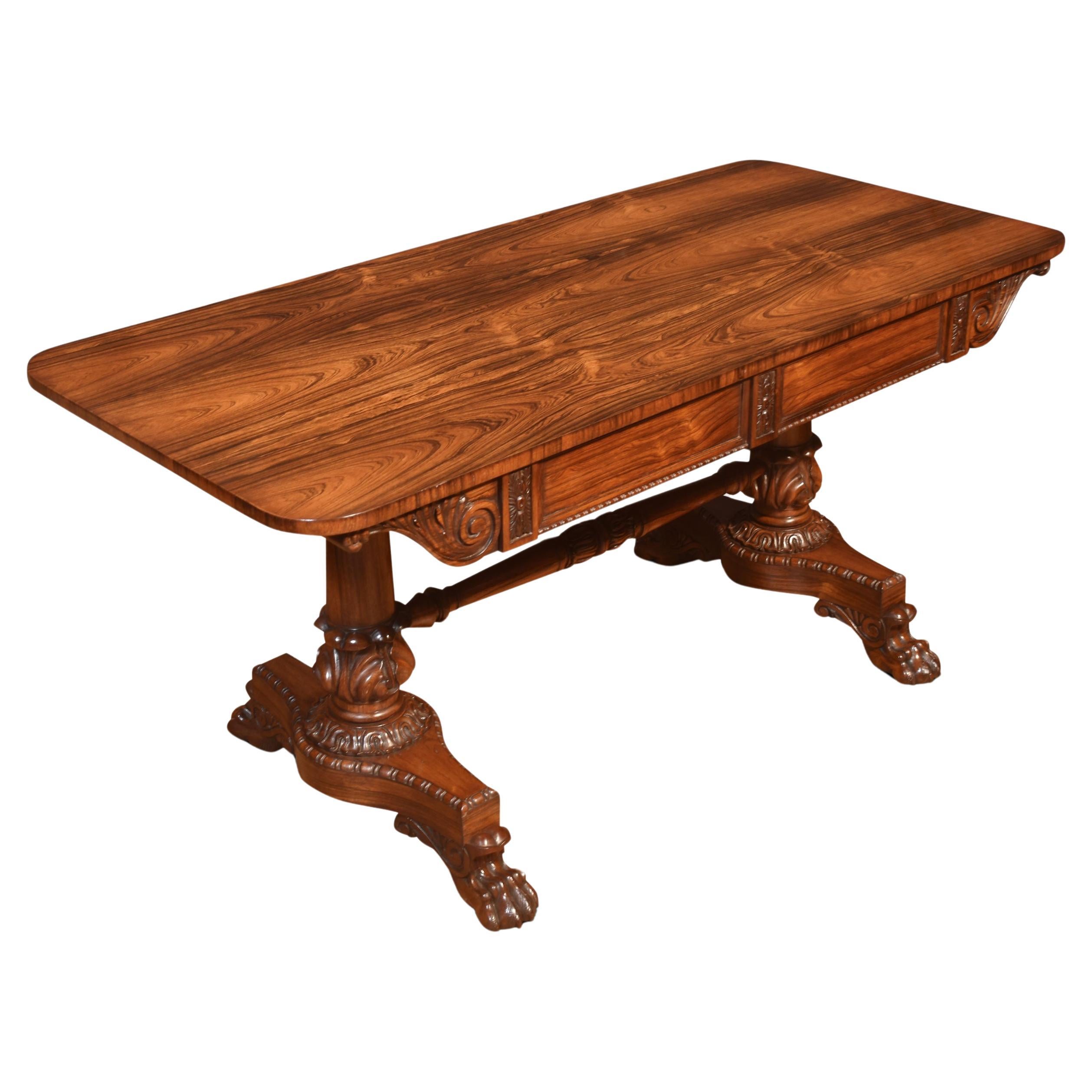 Regency library table For Sale