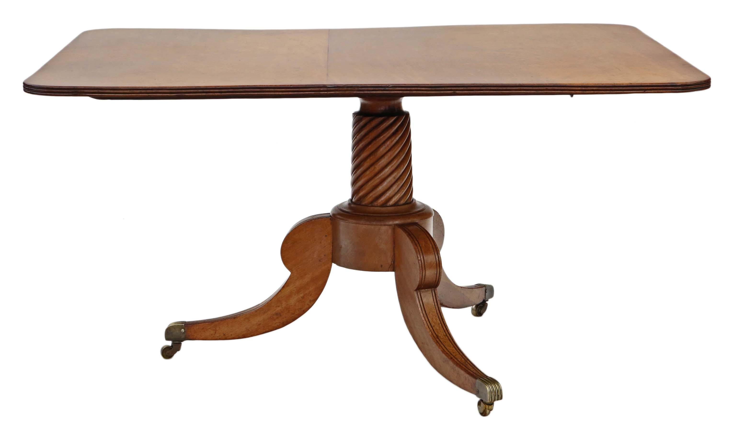 Regency Light Mahogany Loo Breakfast Table Tilt Top 19th Century In Good Condition In Wisbech, Cambridgeshire
