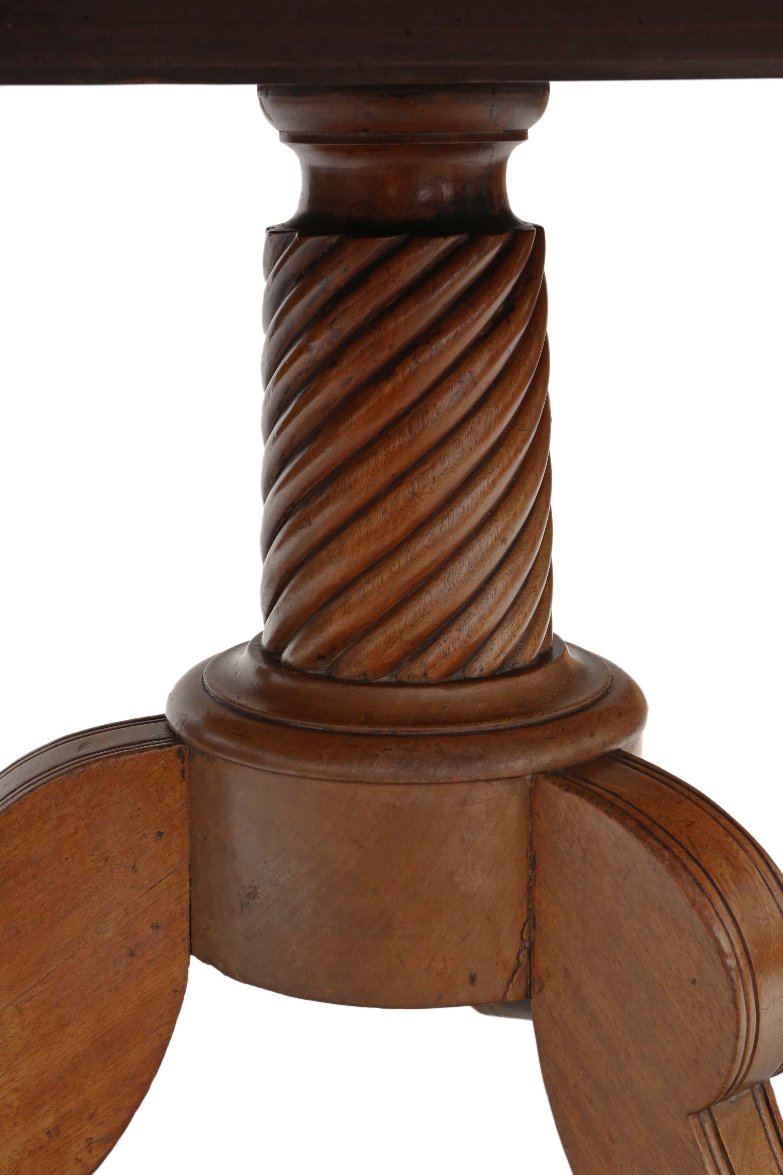 Regency Light Mahogany Loo Breakfast Table Tilt Top 19th Century 2