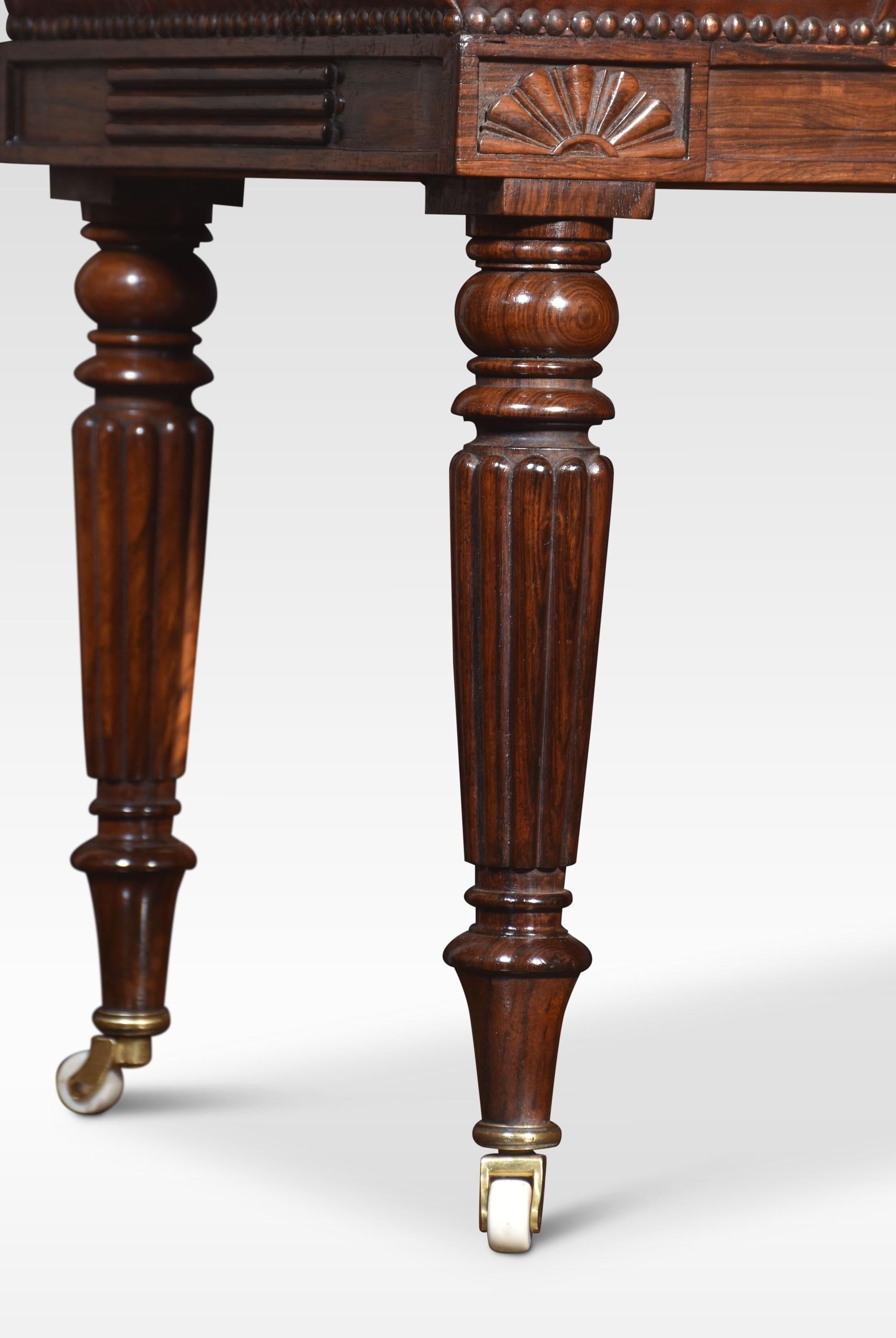 British Regency long stool For Sale