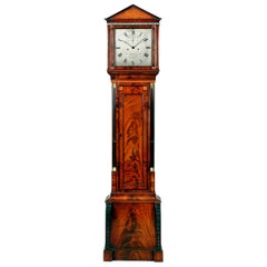 Horloge de parquet en acajou de style Régence du XIXe siècle, par John Barwise de Londres