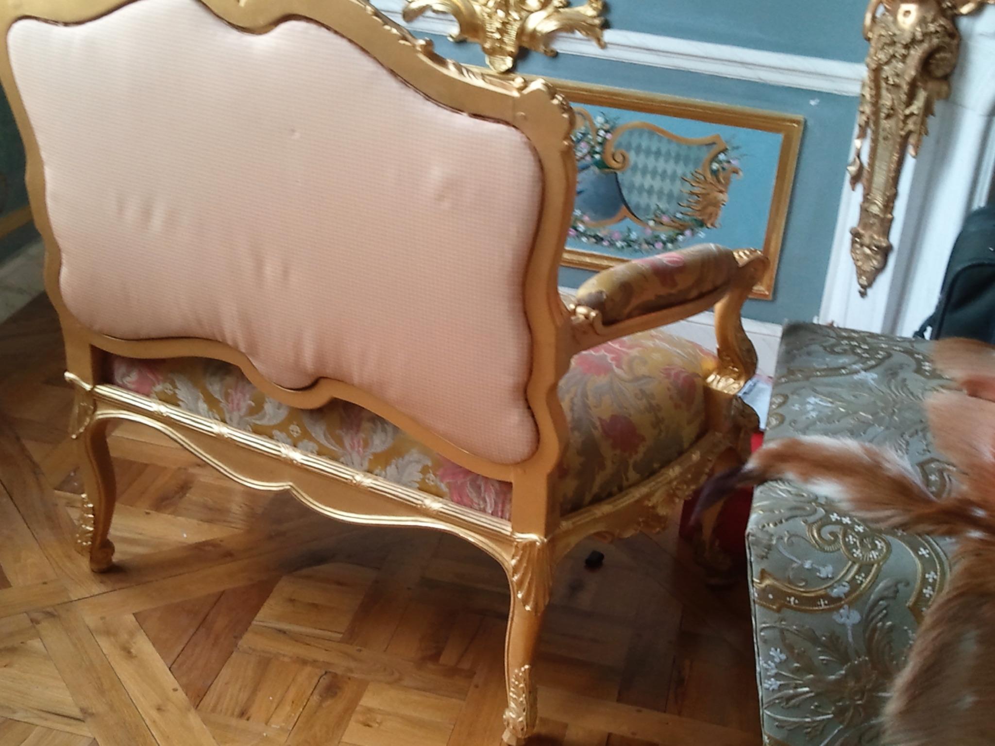 Regency Louis XV Style Marquise Chair, Settee For Sale 7