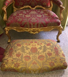 Regency Louis XV Style Marquise Chair, Settee