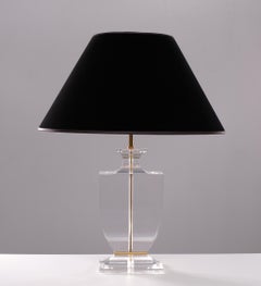 Regency Lucite Table Lamp, 1970s, France