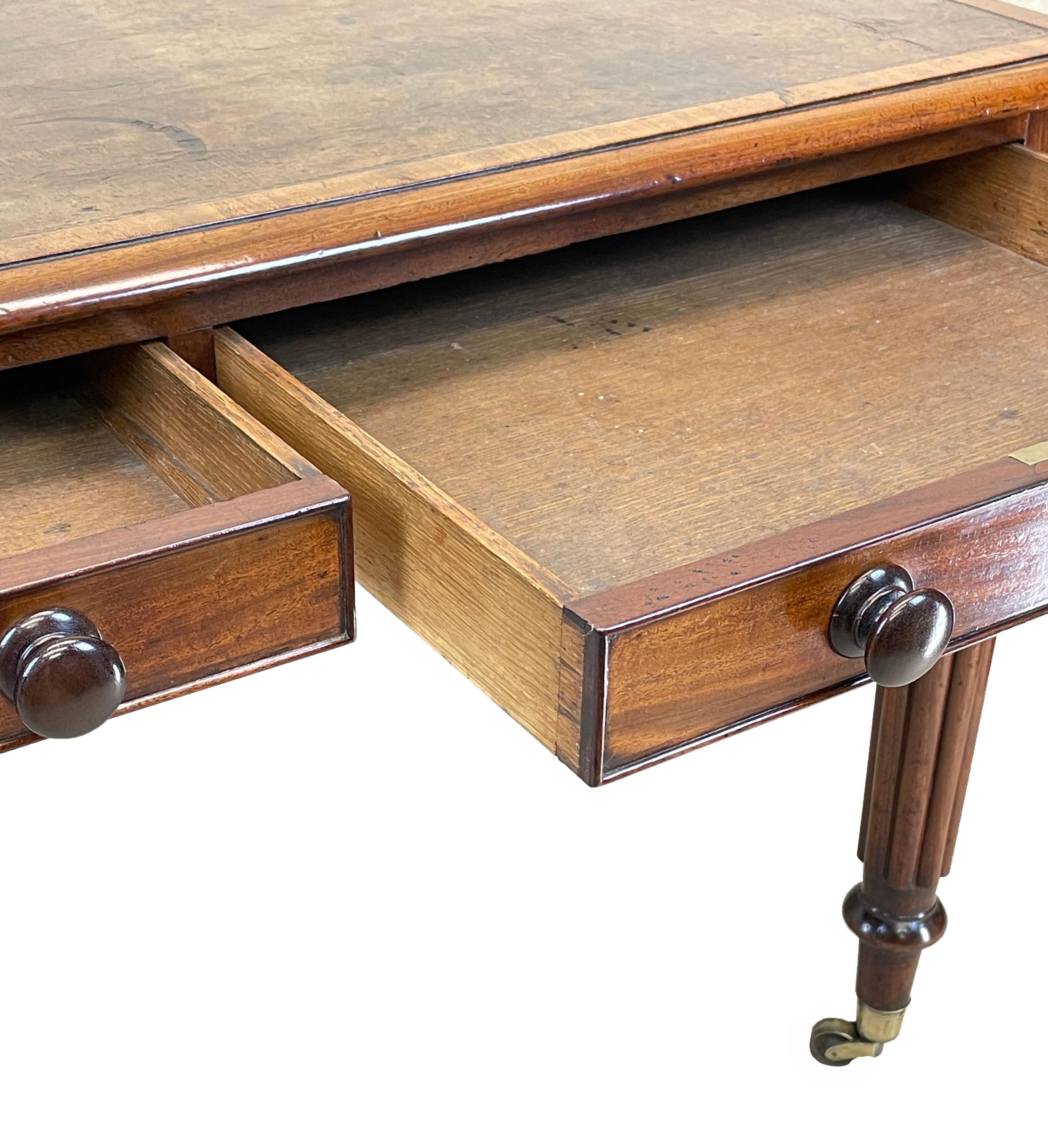 English Regency Mahogany 19th Century Writing Table