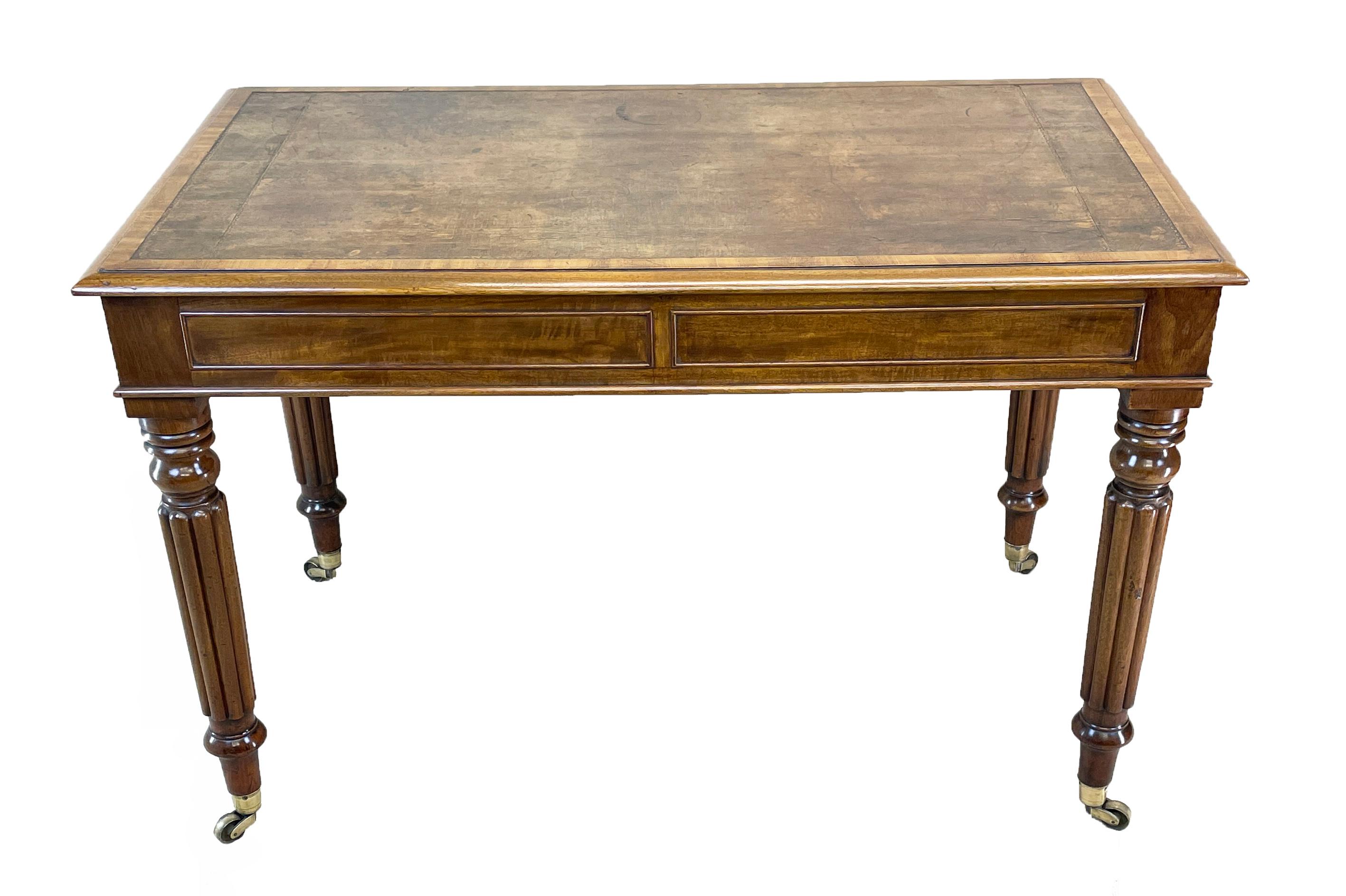 Regency Mahogany 19th Century Writing Table 2