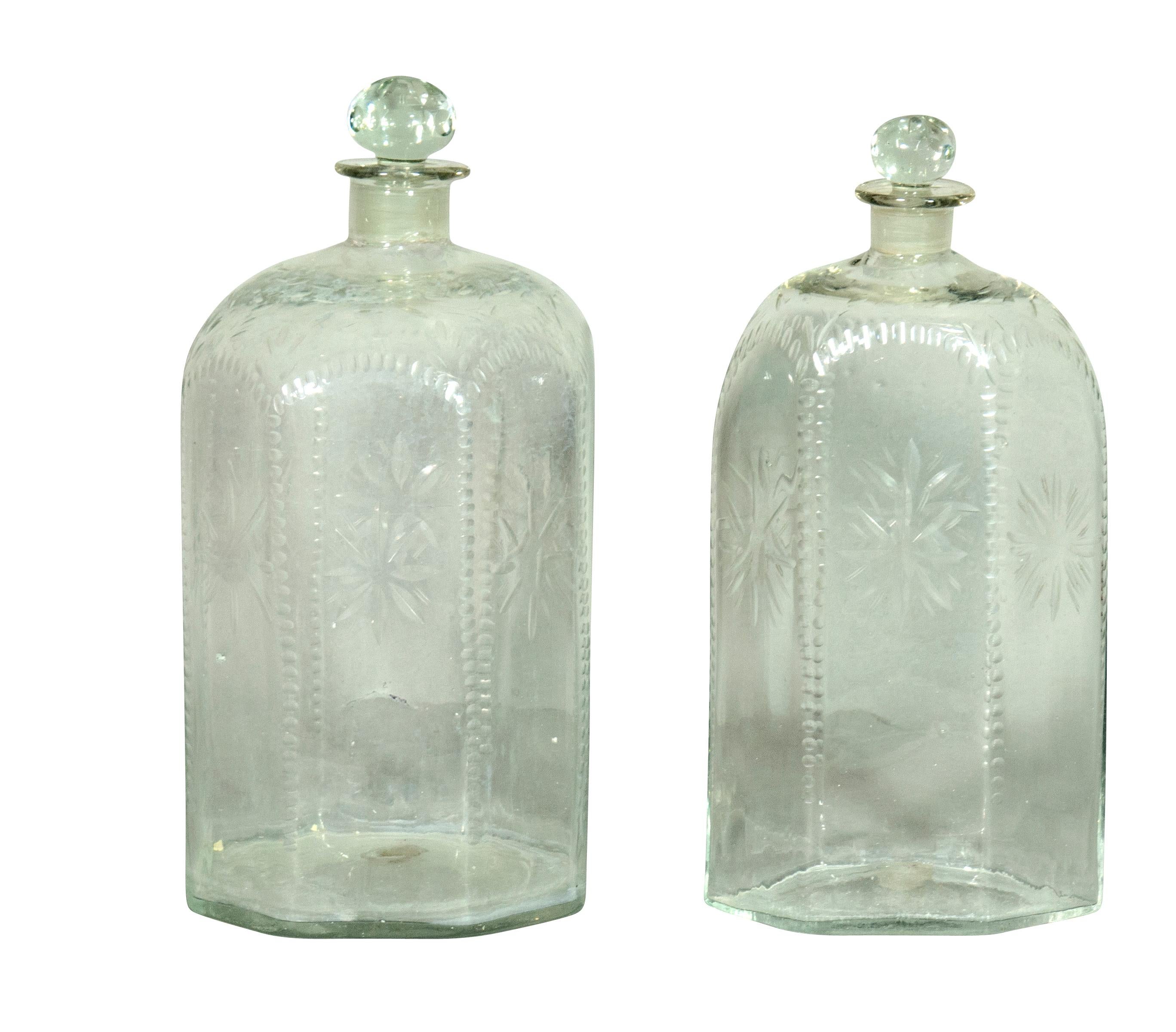 Bottle Caddy aus Mahagoni und Ebenholz mit Intarsien im Regency-Stil (Glas) im Angebot