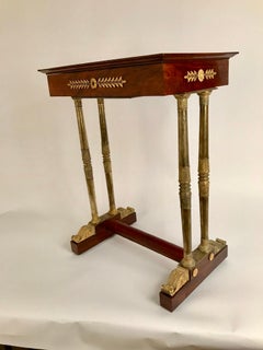Regency Mahogany and Gilt Bronze Side Table