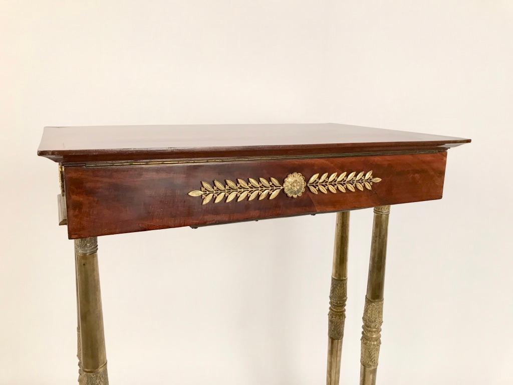 Regency Mahogany and Gilt Bronze Side Table For Sale 15