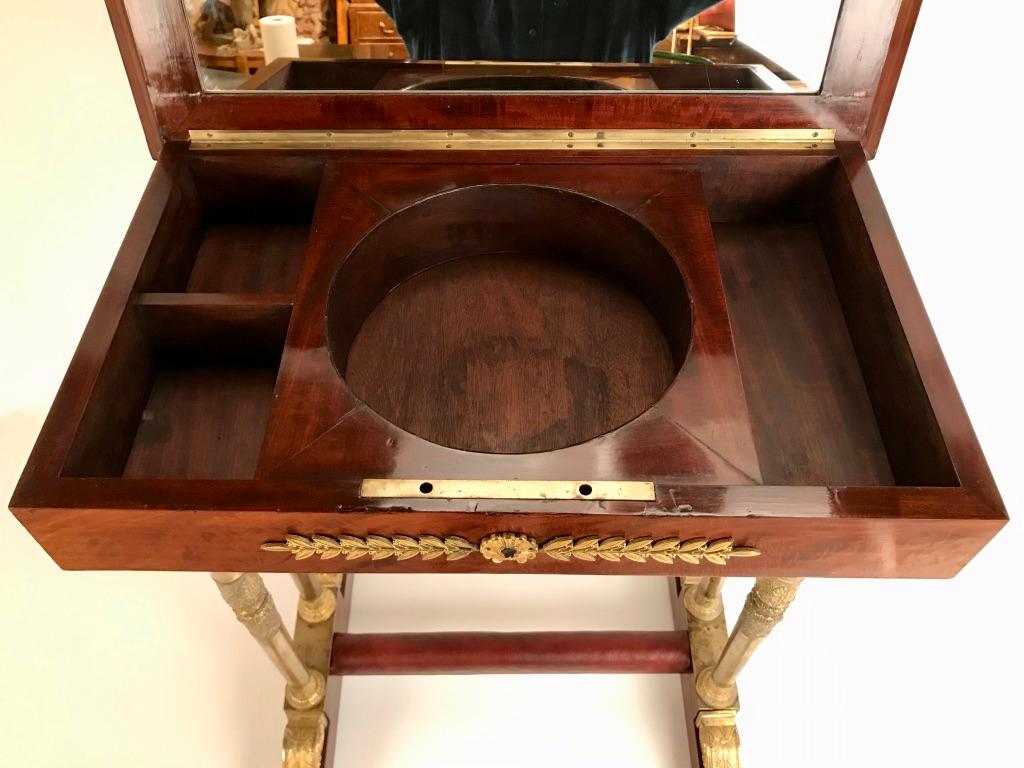 Regency Mahogany and Gilt Bronze Side Table For Sale 2
