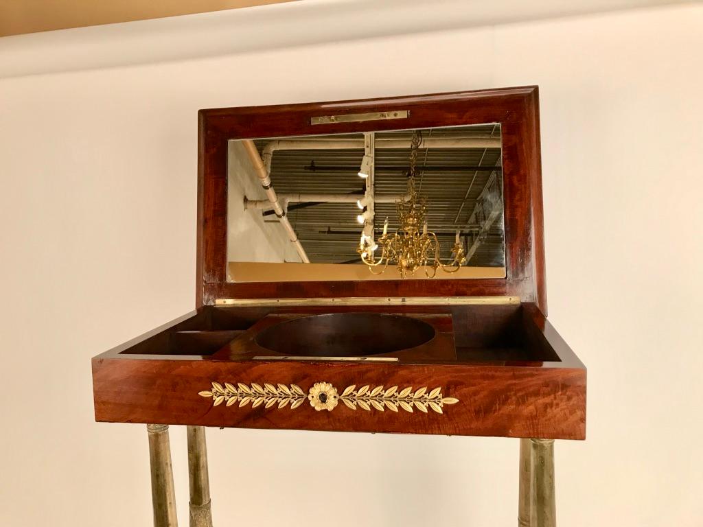 Regency Mahogany and Gilt Bronze Side Table For Sale 3