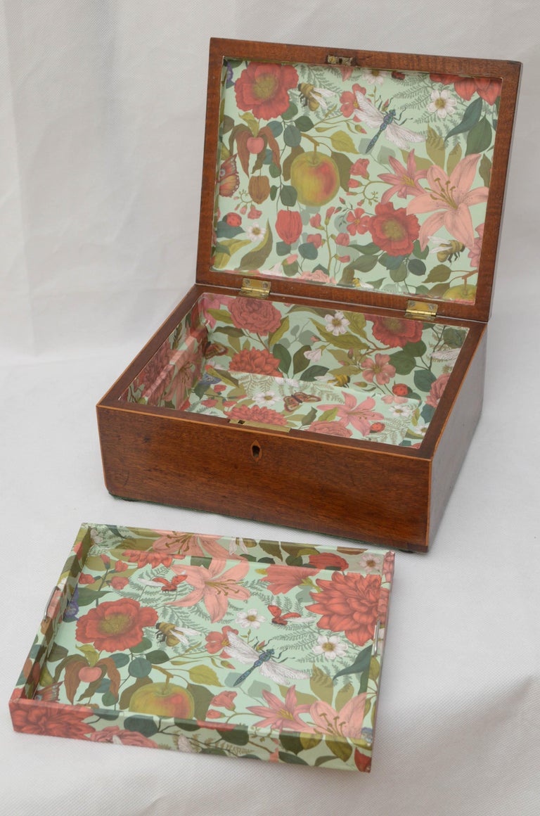 Regency Mahogany and Inlaid Decorative Box at 1stDibs