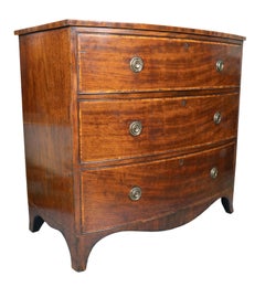 Regency Mahogany And Rosewood Banded Chest Of Drawers