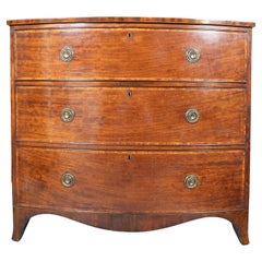 Regency Mahogany And Rosewood Banded Chest Of Drawers