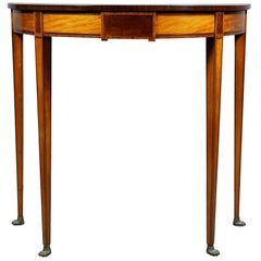 Regency Mahogany and Satinwood Console Table