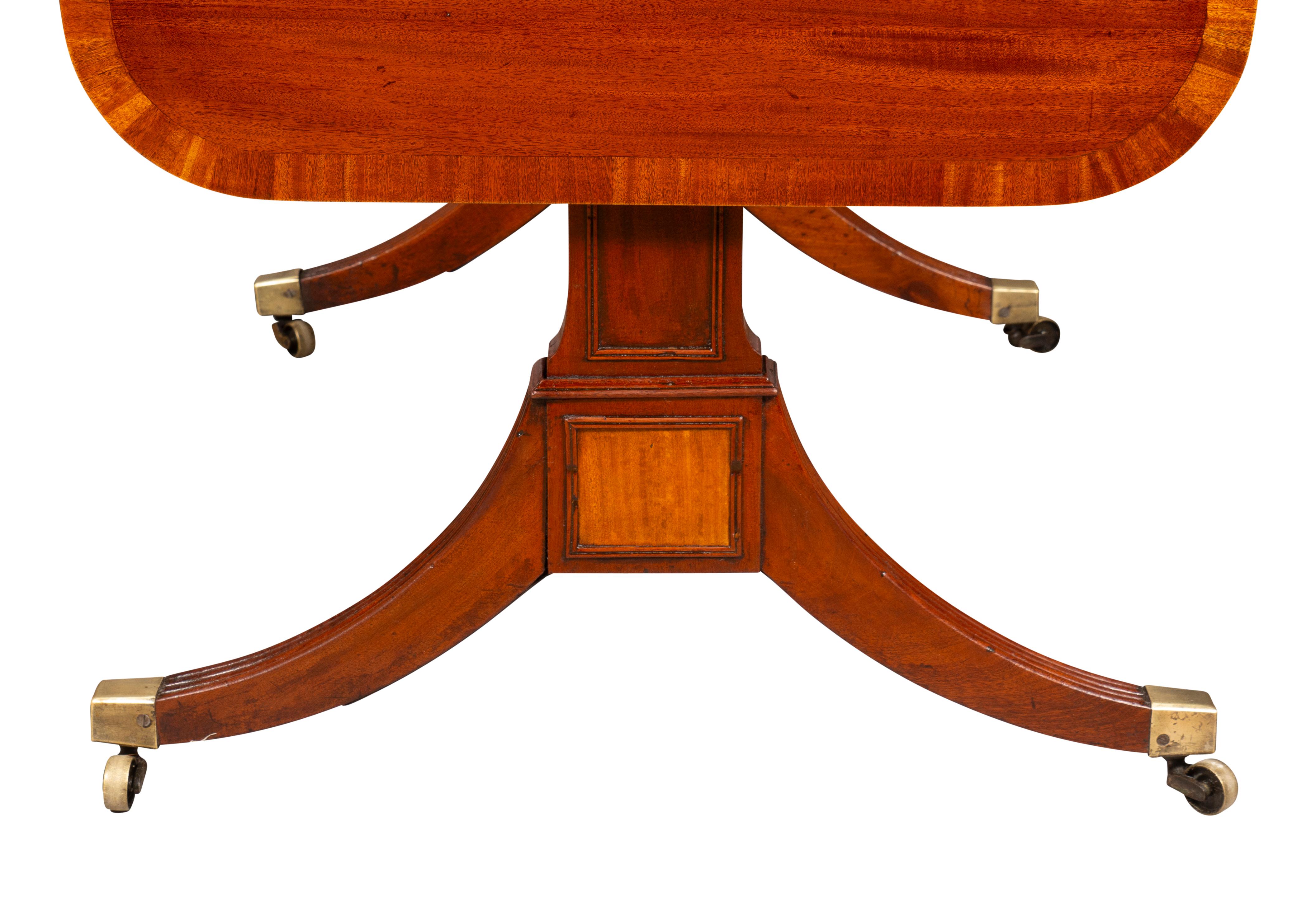 Regency Mahogany And Satinwood Sofa Table For Sale at 1stDibs