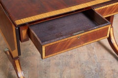 Regency Mahogany and Satinwood Sofa Table