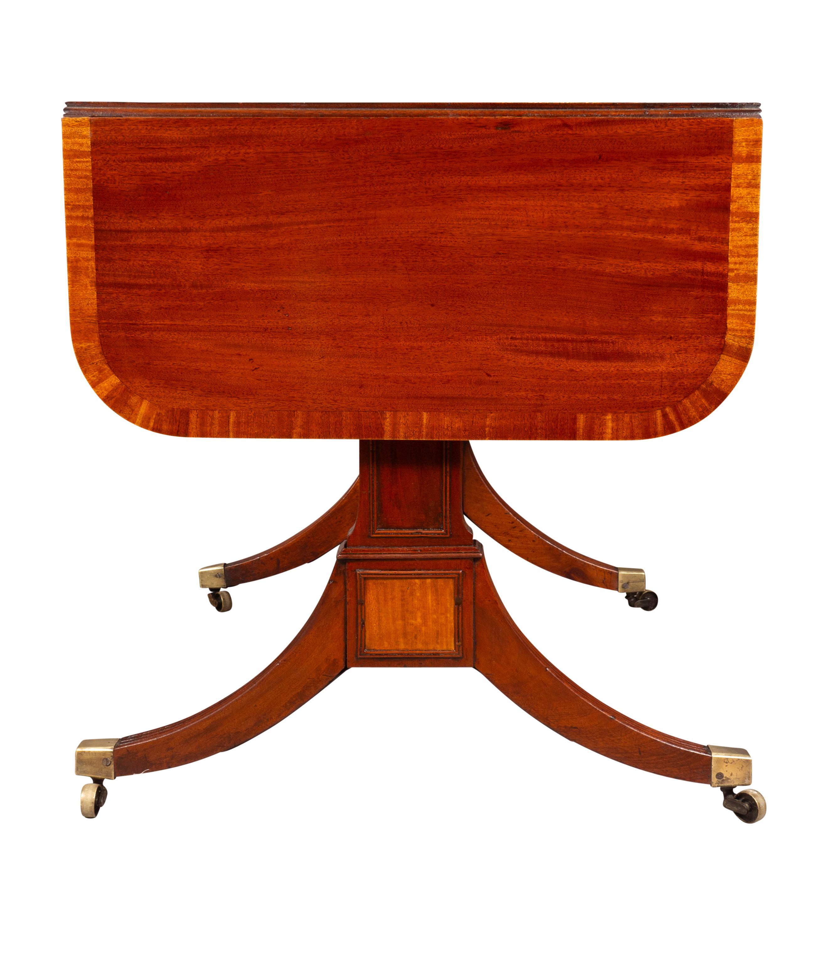 Regency Mahogany And Satinwood Sofa Table For Sale 1