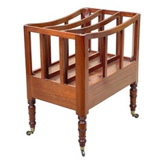 Regency Mahogany Boat Shaped Canterbury, English, Circa 1810