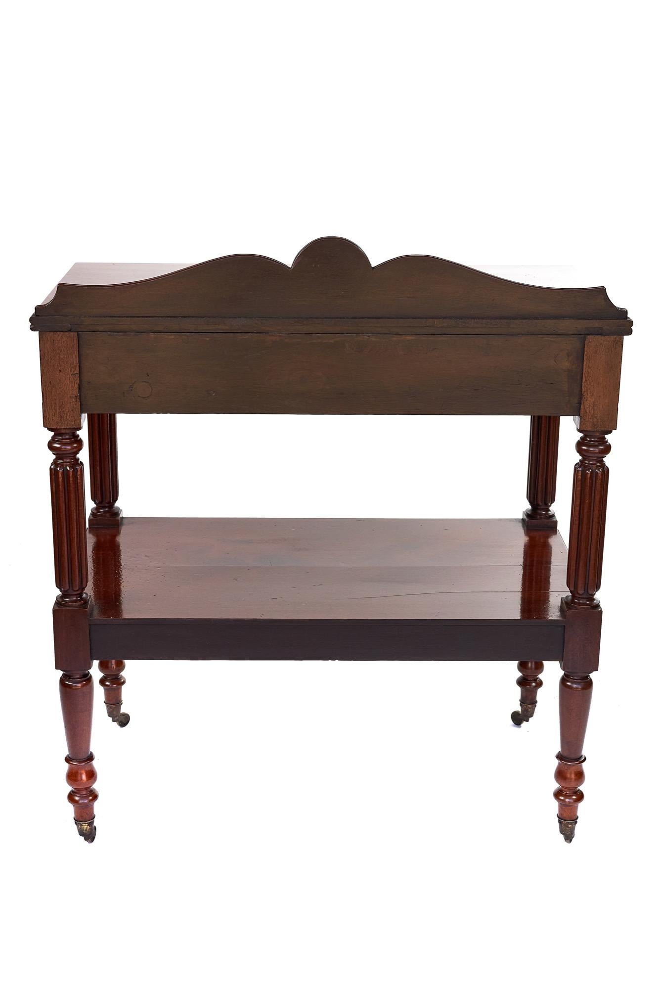 Regency Mahogany Antique Two-Drawer Serving Table/Whatnot In Excellent Condition In Suffolk, GB