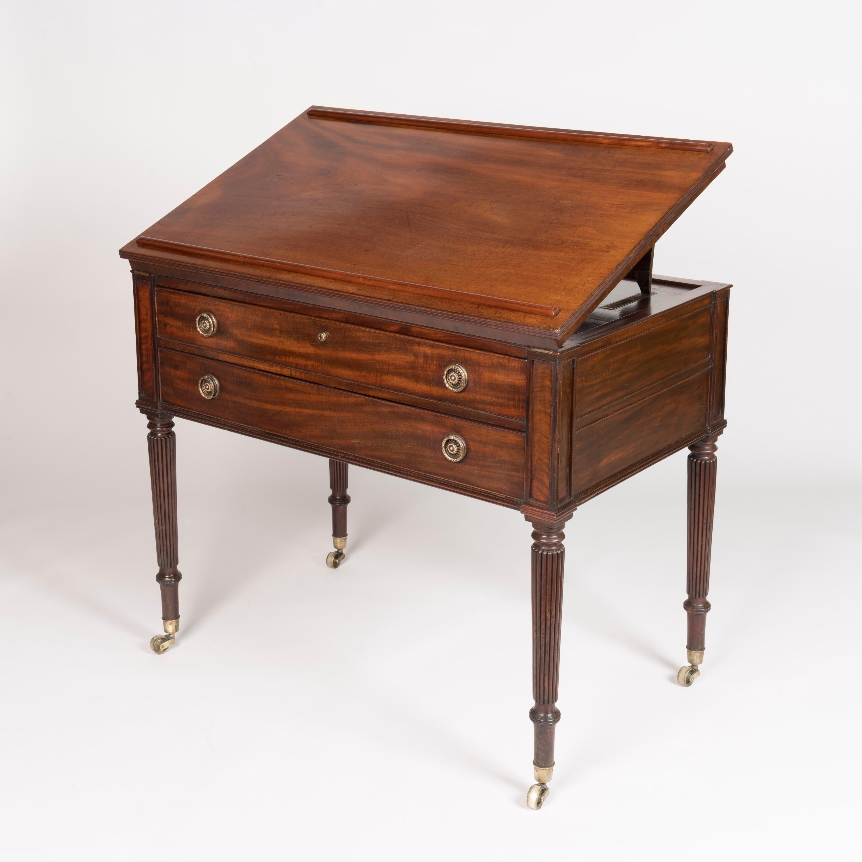 Table d'architecte Regency en acajou par Gillows, Angleterre, vers 1815 Bon état - En vente à London, GB