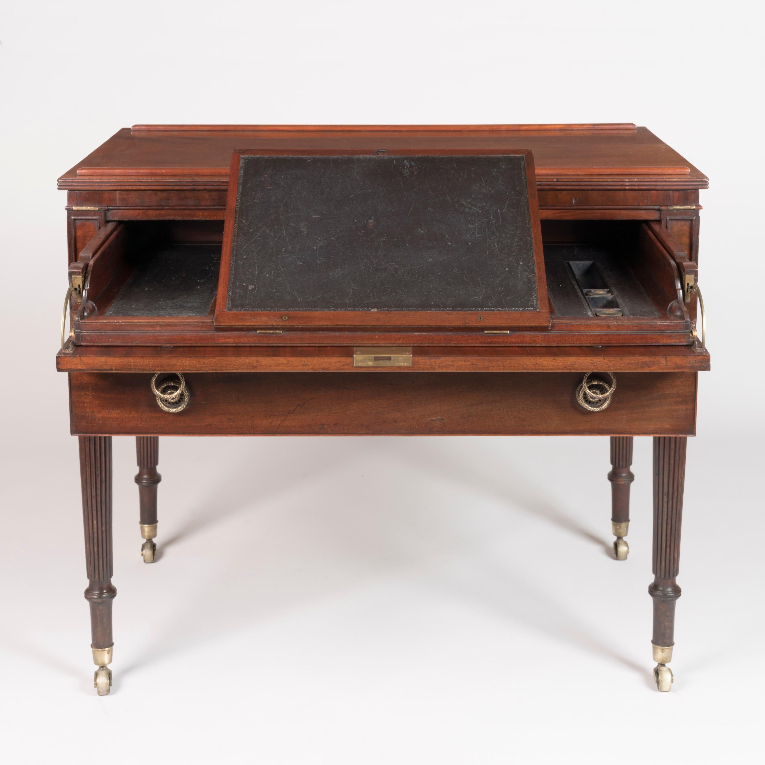 Table d'architecte Regency en acajou par Gillows, Angleterre, vers 1815 en vente 3