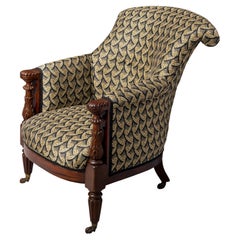 Fauteuil Regency en acajou, Angleterre vers 1815