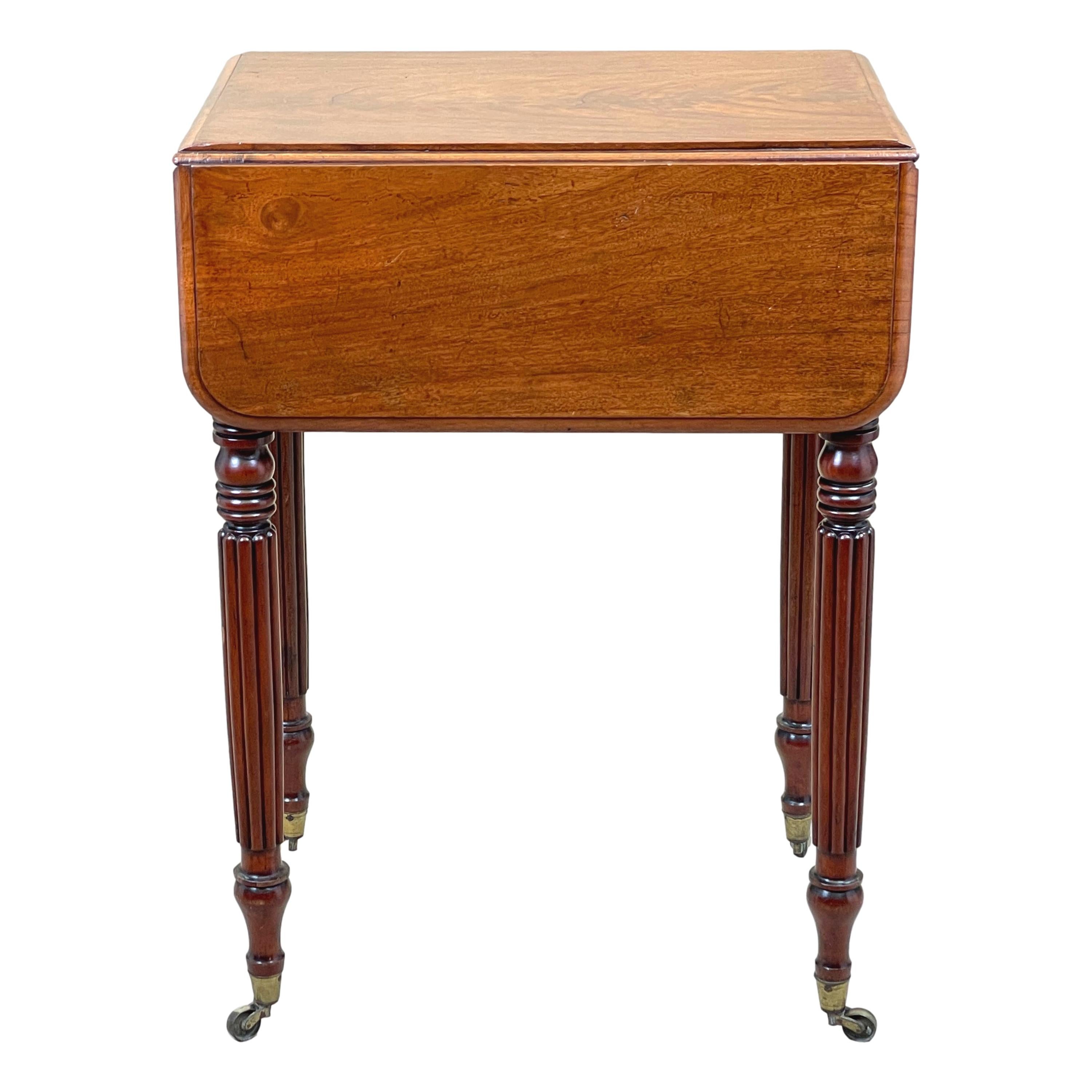 19th Century Regency Mahogany Baby Pembroke Table