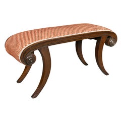 Regency Mahogany Bench